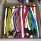 Box of 12 high visibility cat collars in multiple colours 