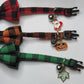 Cat collar, plaid multi-pack in three colours